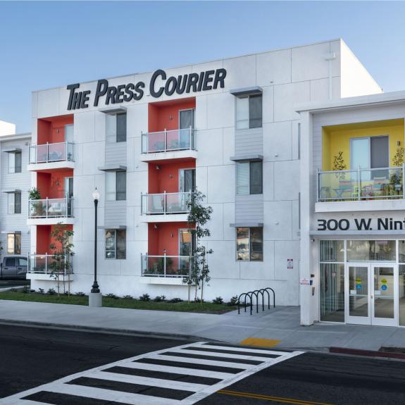 Press-Courier Lofts front of building