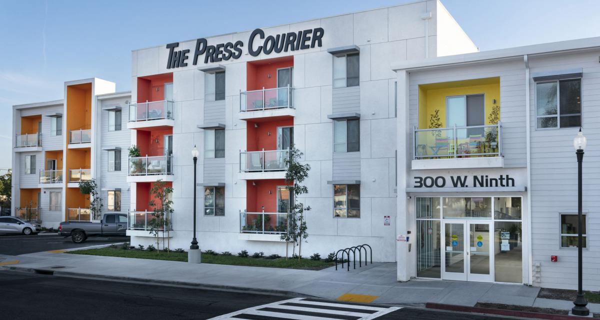 Press-Courier Lofts front of building